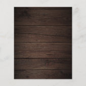 バーグンディ素朴赤面スクリプトブライダルシャワー チラシ (裏面)