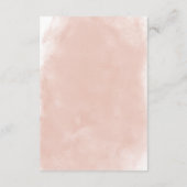 バーグンディ素朴&赤面ピンクローゼス披露宴 エンクロージャーカード (裏面)