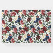 バーグンディ結婚ネイビーズゲストブック ゲストブック (裏面)