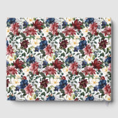 バーグンディ結婚ネイビーズゲストブック ゲストブック (裏面)