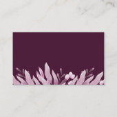 バーグンディ葉ビック結婚の登録カード エンクロージャーカード (裏面)