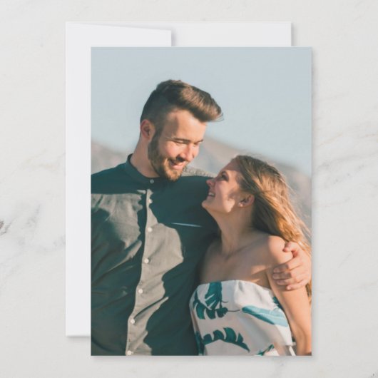 バーグンディ赤エレガントグリッターモダン写真結婚の写真 セーブザデート (裏面)