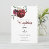 バーグンデエレガントィフローラ 招待状 (スタンド正面)