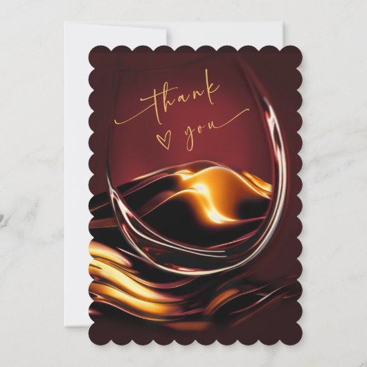 バーグンパーソナライズされたディと金ゴールドディナー誕生日 招待状 (裏面)