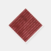 バーグンビクトリアンディと金ゴールドストライプ スタンダードカクテルナプキン (角)