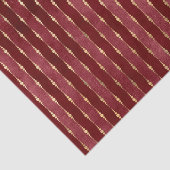 バーグンビクトリアンディと金ゴールドストライプ 薄葉紙 (詳細)