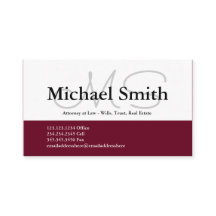 バーグンモダンディ·イニシャル-名刺