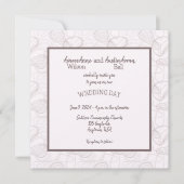 バーグン淡い色のディ抽象芸術 招待状 (正面)