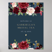 バーグン素朴ディと海軍のフローラブライダルお茶へようこそ ポスター (正面)