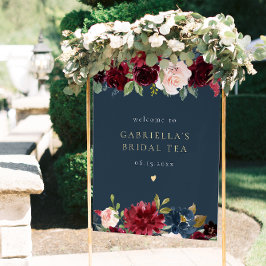 バーグン素朴ディと海軍のフローラブライダルお茶へようこそ ポスター