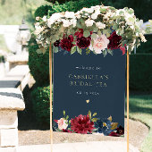 バーグン素朴ディと海軍のフローラブライダルお茶へようこそ ポスター