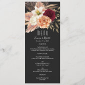 バーグ素朴ンディとブラックフローラ結婚ズ メニュー (正面)