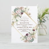 バーグ素朴ンディバラ金ゴールド結婚ズ 招待状 (スタンド正面)