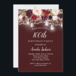 バーグ素朴ンディフローラライト100誕生日 招待状<br><div class="desc">リトルかわいらしベイリー店で誕生日招待状をもっと!</div>