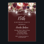 バーグ素朴ンディフローラライト15誕生日 招待状<br><div class="desc">リトルかわいらしベイリー店で誕生日招待状をもっと！</div>