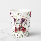 バーグ素朴ンディ赤面フローラ結婚抽象芸術 紙コップ (右)