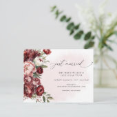 バーグ素朴ンディ赤面結婚フローラ発表 ポストカード (スタンド正面)