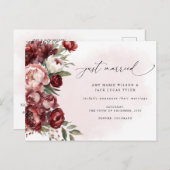 バーグ素朴ンディ赤面結婚フローラ発表 ポストカード (正面/裏面)