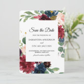 バーグ素朴ンディ&ネイビーフローラ セーブザデート (スタンド正面)