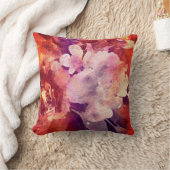 バーグ芸術的ンディフローラ抽象芸術絵画ズ クッション (ブランケット)