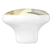 バーケージエッフェルタワーフランスの花セラミックプル セラミックノブ (側面)