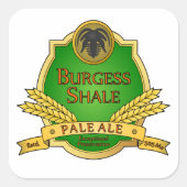 バーゲスシェール淡い色のエール スクエアシール (正面)