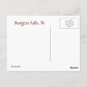 バーゲス滝ズ, TN ポストカード (裏面)