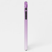 バーゲンバジェットパーソナライズされたユニコーンパープルグリッター iPhoneケース (左側)