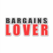 バーゲン好き シール (正面)