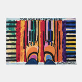 バーコードおもしろいの書式 ドアマット (正面)