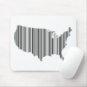 バーコードで表したアメリカ合衆国 マウスパッド (マウス)