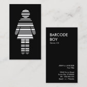 バーコードの女の子 名刺 (正面/裏面)