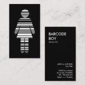 バーコードの女の子 名刺 (正面/裏面)