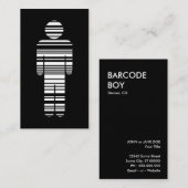 バーコードの男の子 名刺 (正面/裏面)