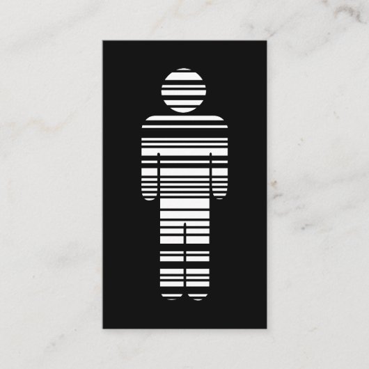 バーコードの男の子 名刺 (正面)