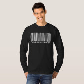 バーコードの裏に刷られた無上のバーコード Tシャツ (正面フル)