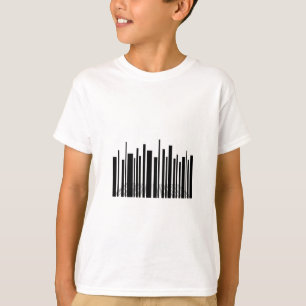バーコードの超高層ビル Tシャツ