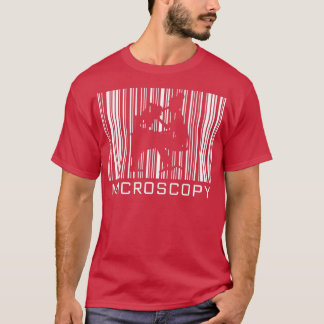 バーコードの顕微鏡シャドウ Tシャツ