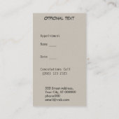 バーコードの   予定 予約カード (裏面)