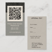 バーコードの   予定 予約カード (正面/裏面)