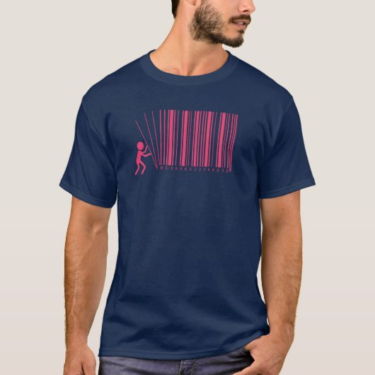 バーコードを壊す Tシャツ (正面)