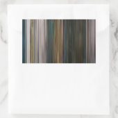 バーコードを待った少女 長方形シール (バッグ)