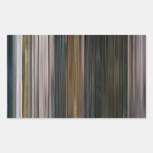 バーコードを待った少女 長方形シール (正面)