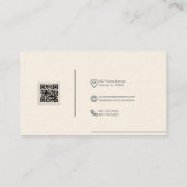 バーコードカスタム付きプロフェッショナル名刺 名刺 (裏面)