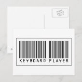 バーコードキーボードプレーヤー ポストカード (正面/裏面)