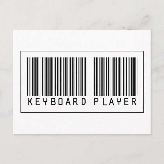 バーコードキーボードプレーヤー ポストカード (正面)