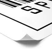 バーコードスピーチセラピスト ポスター (角)