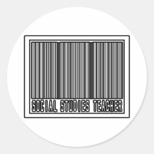 バーコードソーシャル勉強先生 ラウンドシール