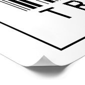 バーコードトランペットプレーヤー ポスター (角)