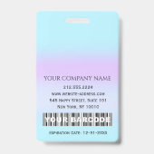 バーコードフォトセラピストナース医師用医療支援資料 バッジ (裏面)